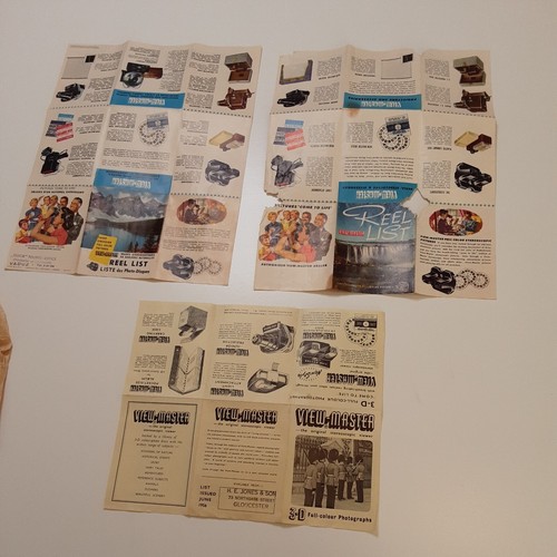SAWYER'S VIEWMASTER REEL LIST PROMOTIONAL BRUCHURES ETC. - RARE COLLECTORS ITEMS - Picture 11 of 11