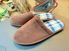 Life Is Good Chestnut Brown Men's Scuff Slide Comfort Slippers Large 11-12 NIB