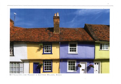 Ansichtskarte Mittelalterliche Häuser in Saffron Walden / Essex / England