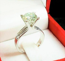 2.75Ct White Round Simulated Diamond Engagement Ring Solid 925 Sterling Silver