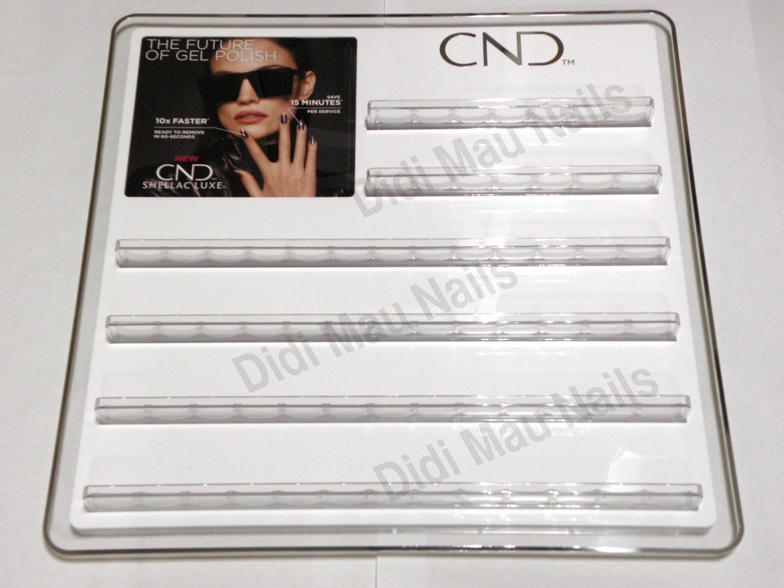 CND SHELLAC LUXE Display Rack 66 EMPTY SLOTS | eBay