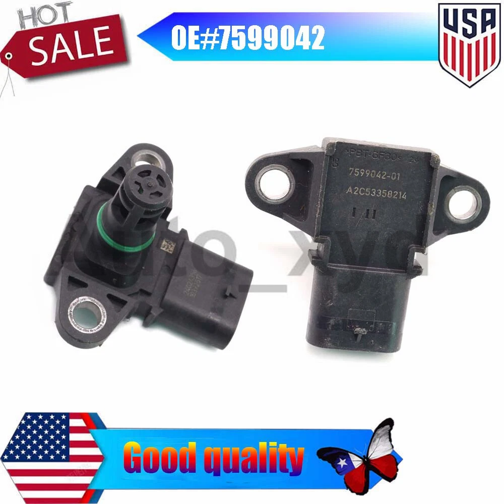 FOR BMW AIR INTAKE FLOW MAP PRESSURE SENSOR NEW 7599042-01 