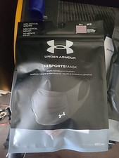 UNDER ARMOUR SPORTS MASK Unisex Size M / L Iso-Chill Gray Non Medical NEW