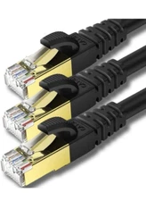 KASIMO CAT 8 Ethernet Cable 3 FT 3Pack CAT8 Network Internet Ethernet LAN Cable
