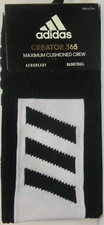 ADIDAS Creator 365 Basketball Crew Socks Medium (6.5-9) Black/White New