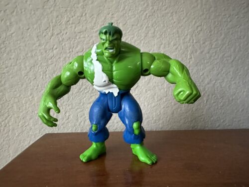 1997 Modellino Toy Biz Marvel The Incredible Hulk BATTLE DANNEGGIATO HULK 5" - Foto 1 di 4