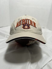 The Game Auburn University Hat Cap Tigers Embroidered Adjustable Tan OSFM