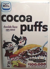 Cocoa Puffs Vintage Cereal Box 2"x3" Fridge or Locker MAGNET Retro 80's Vers 2