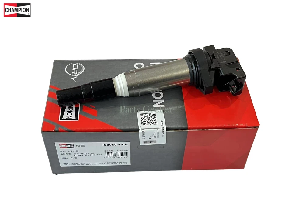 12135A06753 4 pcs OEM Champion Ignition Coil for BMW 320i 650i 750i x1 x3 2.0L Foto 3 de 4