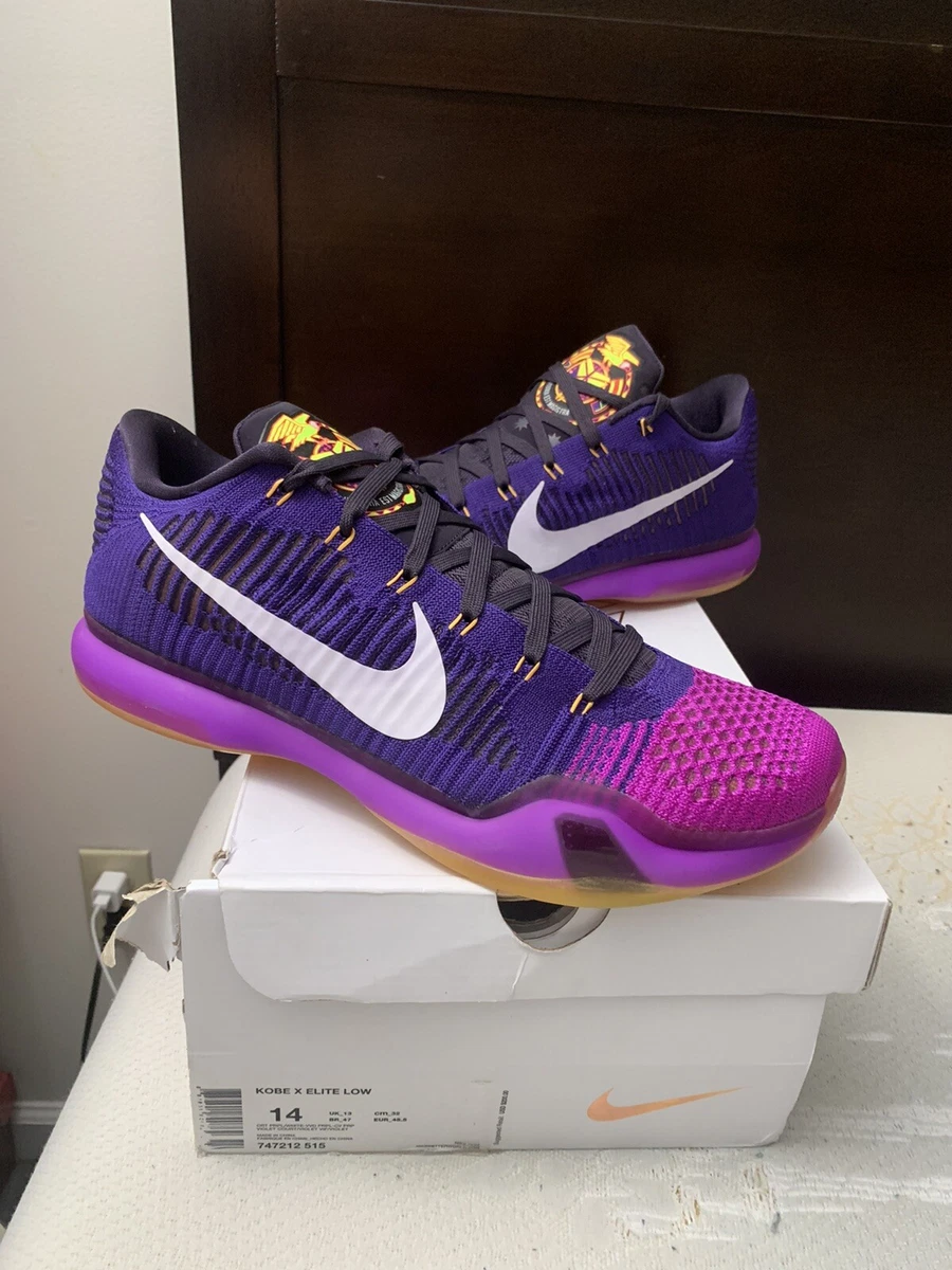 Nike Kobe 10 Opening Night Draft X Elite Low Court Purple Size 14 0 1 4 5 eBay