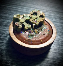 SPIRITS OF THE DEAD Ritual Bowl Candle, Handmade, Witchcraft, Hoodoo, Wicca