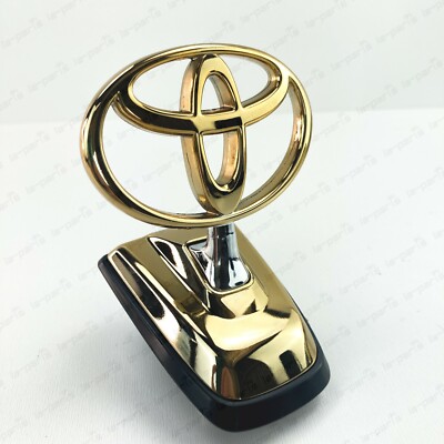 GENUINE TOYOTA 98-07 LAND CRUISER 100 HOOD EMBLEM BADGE GOLD 75303