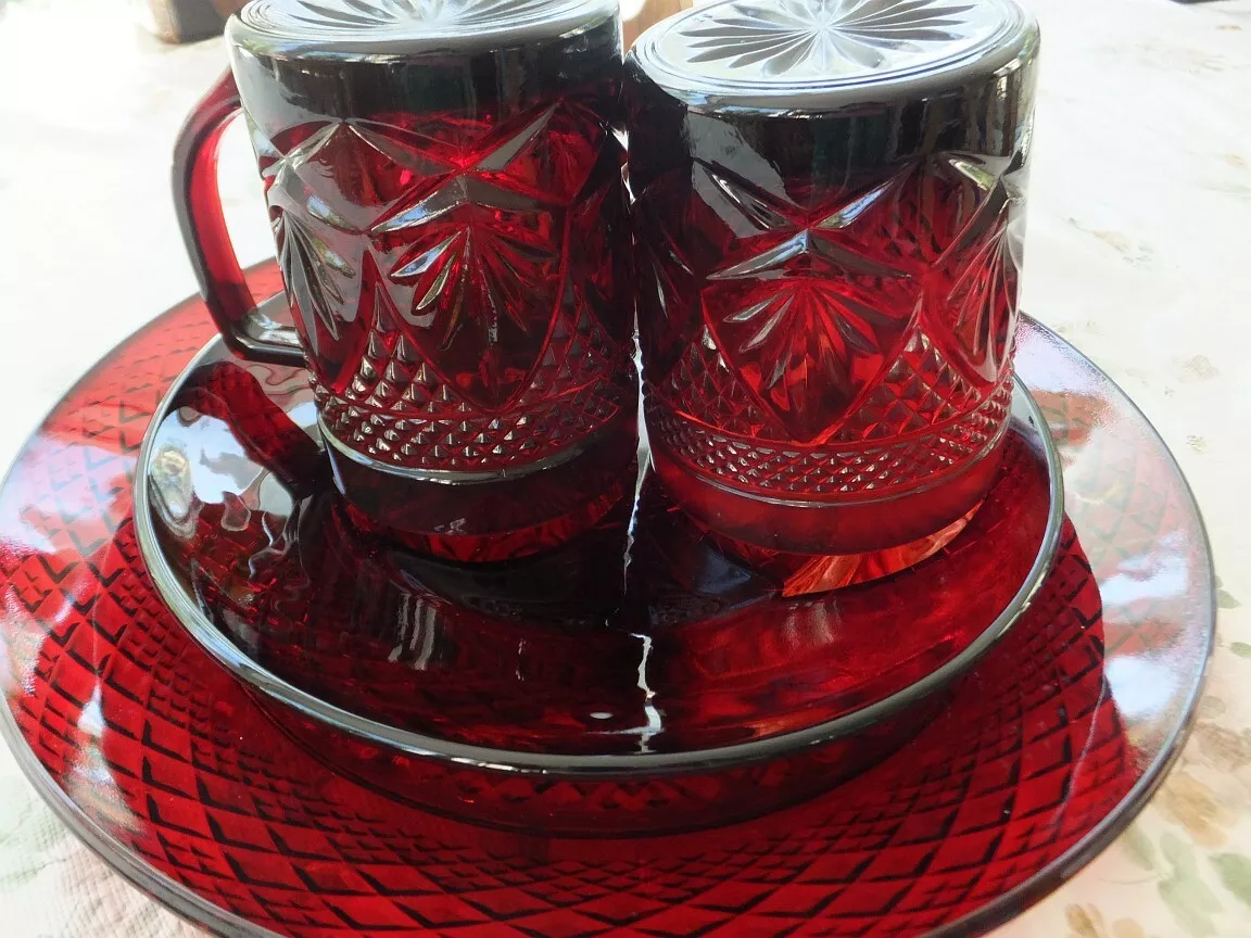 Antique crystal dinnerware sets sale