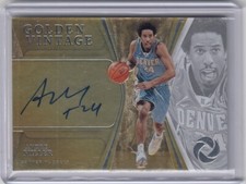 2019-20 Panini Opulence Golden Vintage Autographs #24 Andre Miller 17/49