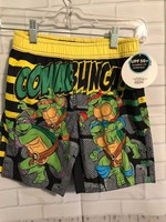 Teenage Mutant Ninja Turtles Swim Trunks Green Gray Elastic Waist Size 5t Teenage Mutant Ninja Turtles Swim Trunks Green Gray Elastic Waist Size 5t