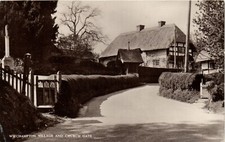 PC CHURCH GATE WITCHAMPTON DORSET ENGLAND VINTAGE REAL PHOTO POSTCARD (u1938)