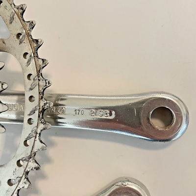 Sugino GT Crank Set Chrome Old School BMX 170 mm Double 110 BCD