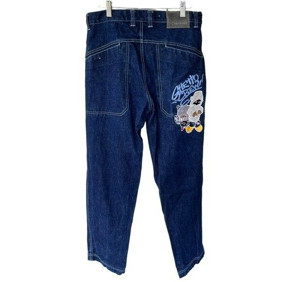 Vintage GhettoCrew Baggy Skater Y2k hip-hop Jeans JNCO Style Vintage GhettoCrew Baggy Skater Y2k hip-hop Jeans JNCO Style