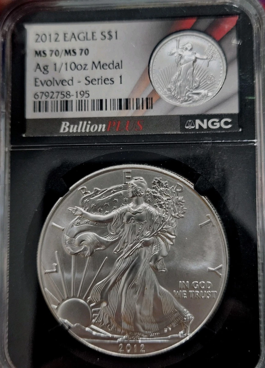 American Eagle MS 70 Graded 2012 Silver Bullion Coins for sale | eBay