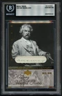 Mark Twain HANDWRITTEN WORD "answer" Custom Cut Card BAS Slabbed Read DESC!