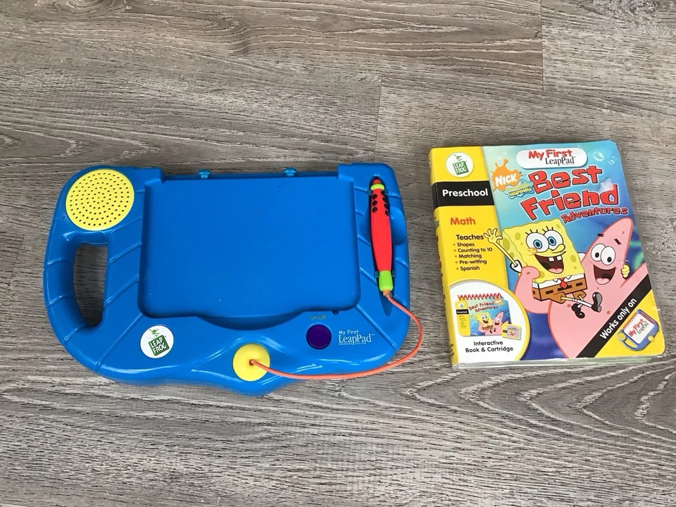 LeapFrog My First LeapPad Blue Learning Console System With 1 Book And Cart - Image 2 of 4