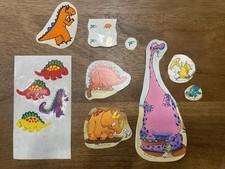 Lot Of Vintage 80s Dinosaur Stickers 1984 Hallmark