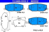 Ate BremsbelÄGe Bremsbelagsatz Vorne FüR Suzuki Jimny GelÄNdewagen Geschlossen