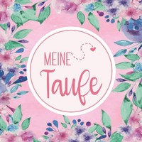 Erinnerungsalbum Taufe GäStebuch GlüCkwüNsche 21X21Cm Hardcover Meine Taufe