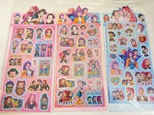 Kpop Demon Hunters Stickers - 3 sheets Huntrix Rumi Mira Zoey Glitter Sparkle B
