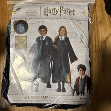 Harry Potter Slytherin Robe Deluxe Child Costume Embroidered M Medium 7-8 155