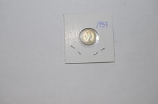 1959  Australia  3 Pence  Coin   - KM#57 -  .500 Silver