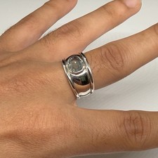 Natural Sri Lanka Blue Sapphire Ring 925 Sterling Silver Size 8 2 Carat Gem-8g