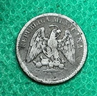 19th Century Mexico Silver 5 Centavos Republica Mexicana Small Fractional Coin