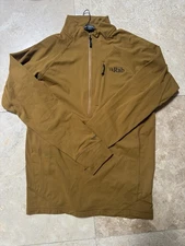 Rab Nexus Pull On 1/2 Zip Men's Medium Footprint Brown Size Small NEW
