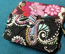 Vera Bradley Checkbook Zip Wallet And Wristlet  