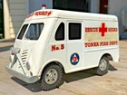 RARE 1950's TONKA FIRE DEPARTMENT TRUCK RESCUE SQUAD AMBULANCE VEHICULE