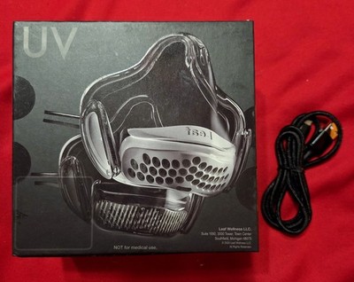 Leaf Transparent HEPA Face Mask | Rechargeable UV Light Inside The Breather 