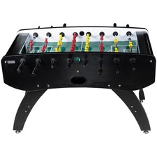 Fußball Tischkicker Profi Schwarz grünes Spielfeld Figuren Gelb Rot 80kg