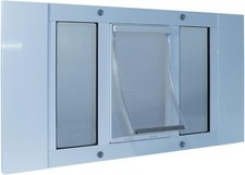 Ideal Pet Products Aluminum Sash Window Pet Door, Medium 7  x11-1/4  Flap Size