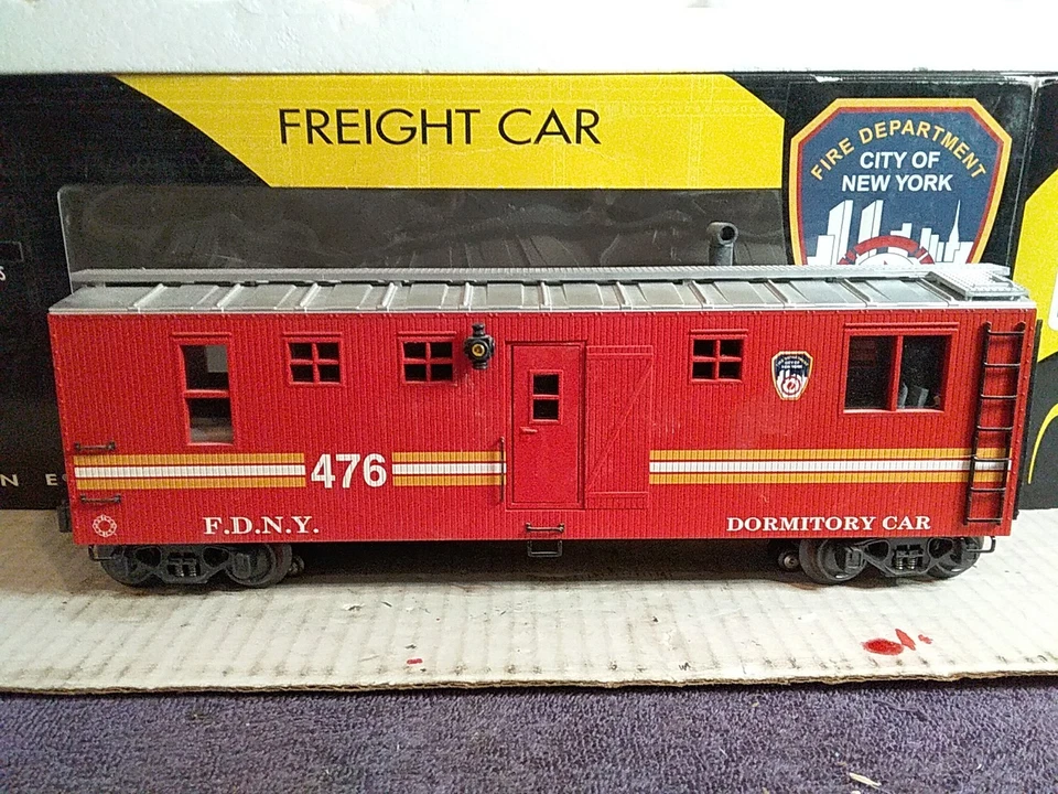 K-Line K676-6101 FDNY Smoking Battalion Car New - Image 4 of 4