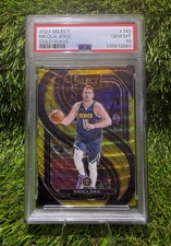 Nikola Jokic 2024-25 Panini Select Gold Wave Premier #140 /10 PSA 10 POP 2