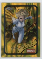 2025 Topps Chrome Marvel Comics Yellow Lava Refractor Yelena Belova #83 1p5n