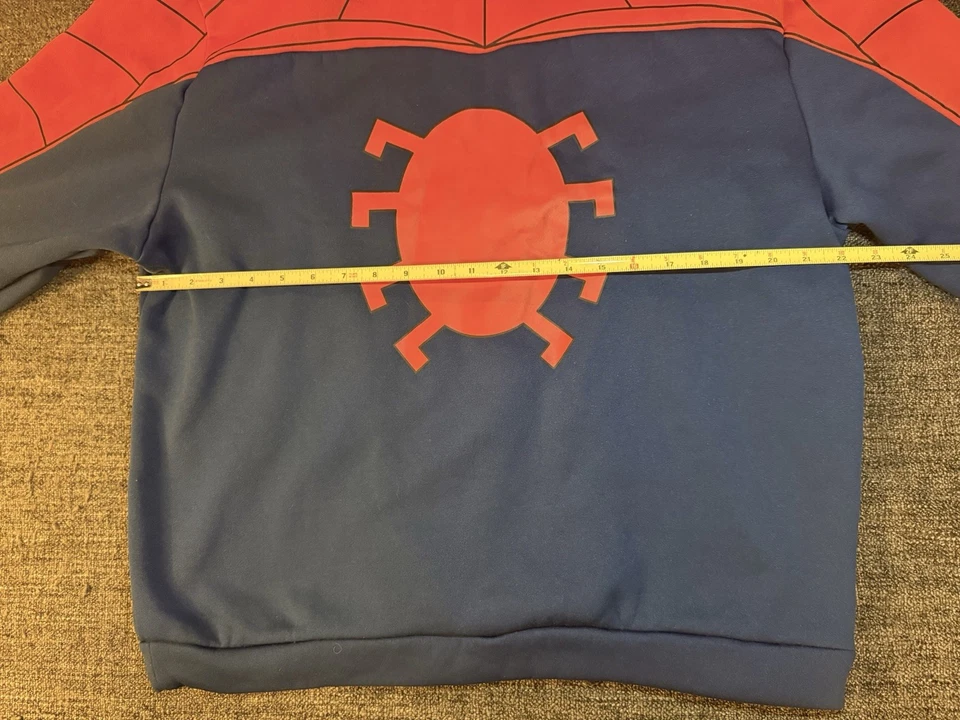 Marvel Spider-Man косплей толстовка с капюшоном размер Lg, взрослый - Изображение 4 из 4