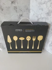 NEW Jones New York Aurora Collection Gold 6-piece Serveware Set