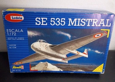 Lodela SE 535 Vampire Mistral Revell Model Kit 1/72 Scale Complete, CLEAN!
