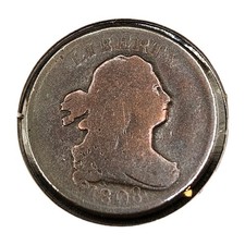 1808 Draped Bust Half Cent | GOOD Details