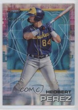 2021 Bowman's Best Aqua Lava Refractor 100/199 Hedbert Perez #95 gp1