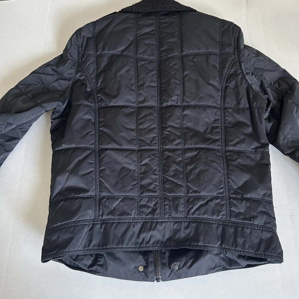 Abrigo/chaqueta Boss Orange Thermore negro mediano para hombre Foto 2 de 4