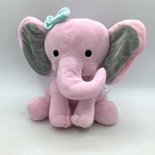 Lambs And Ivy Bedtime Originals Plush Elephant Sitting Pink Hazel 9  2021