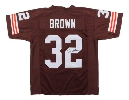 Jim Brown Cleveland Signed Brown Football Jersey JSA